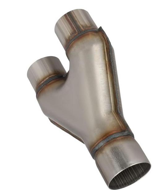 Stainless Steel Y-Pipe 2.5" to Dual 2.5"