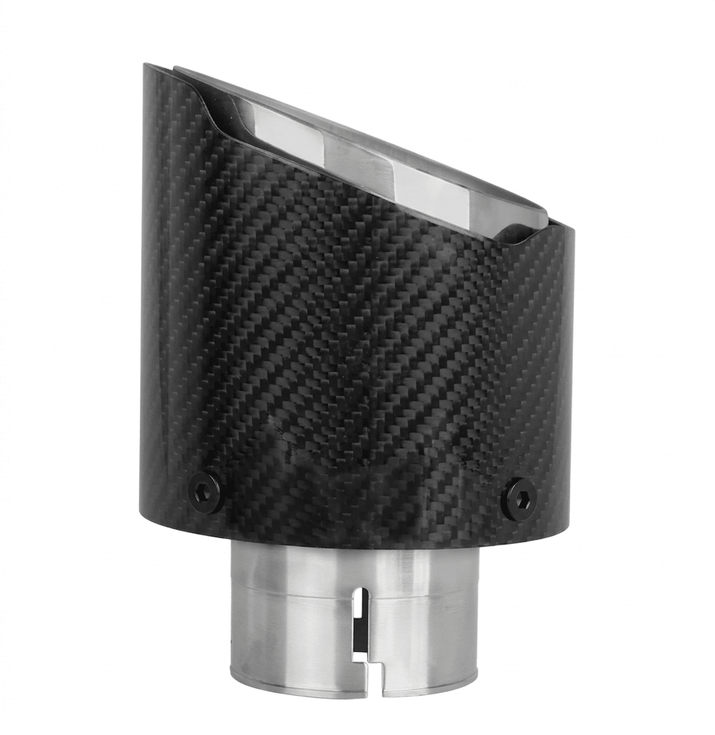 Carbon Fiber Exhaust Tip 2.5" in to 3.5" out