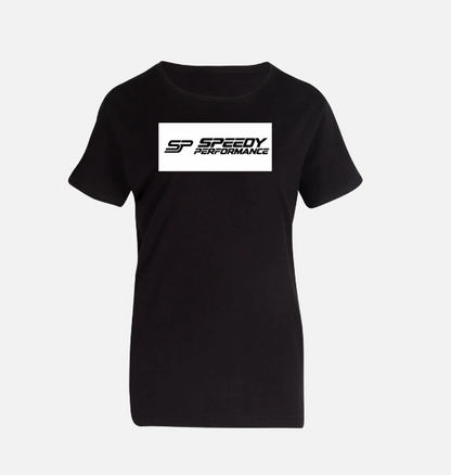 Essential Female’s Black Crewneck Tee