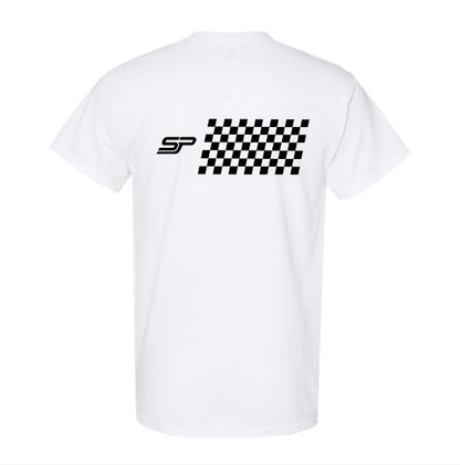 Essential Men’s White Crewneck Tee - Speedy Performance Exhausts