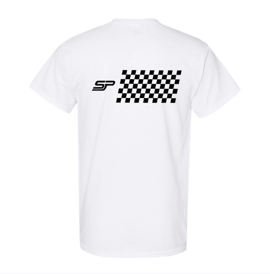 Essential Men’s White Crewneck Tee - Speedy Performance Exhausts