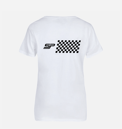 SpeedyPerformance Essential Women’s White Crewneck Tee | SpeedyPerformance Exhausts - Speedy Performance Exhausts