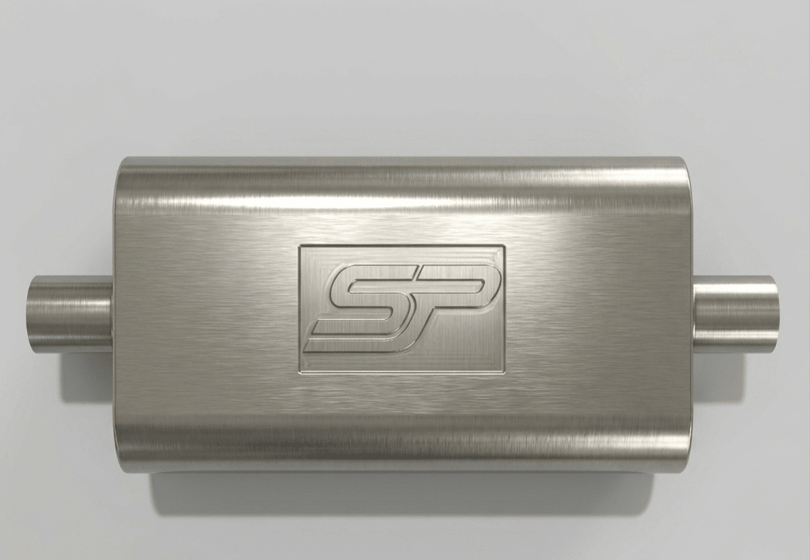 SpeedyPeformance Direct-series muffler | Factory replacement muffler 2.5" #3309 - Speedy Performance Exhausts