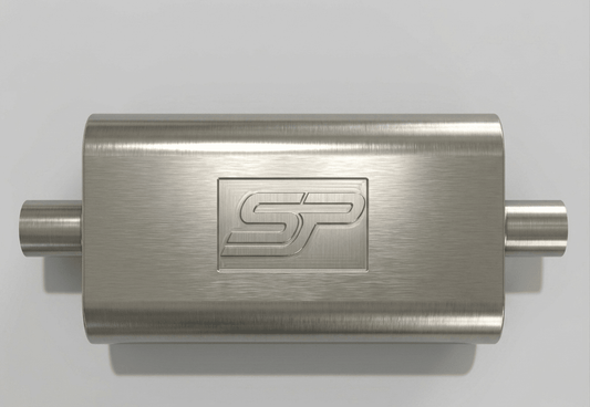 SpeedyPeformance Direct-series muffler | Factory replacement muffler 2.5" #3309 - Speedy Performance Exhausts