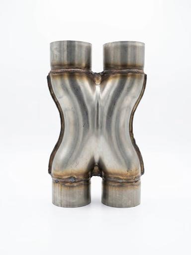 Stainless Steel X-Pipe 3" to Dual 3.0"