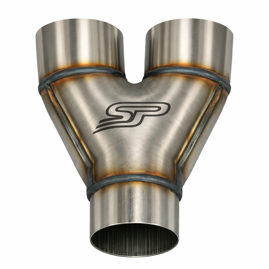 Stainless Steel Y-Pipe 2.5" to Dual 2.5"